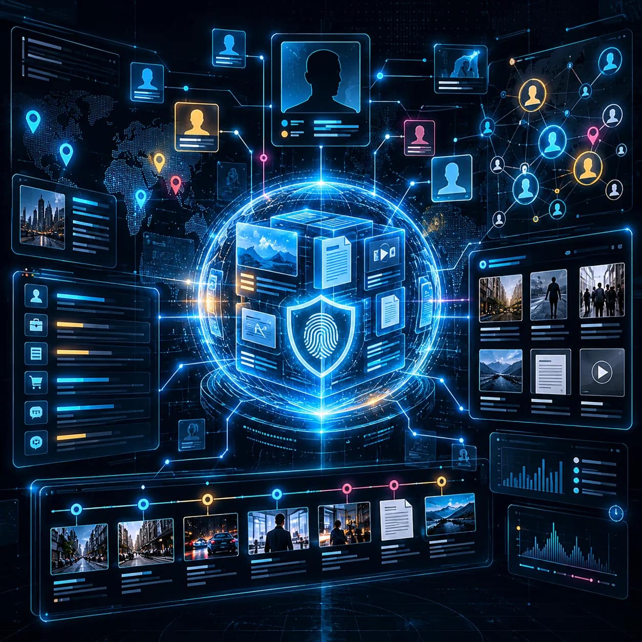 Synthetic MODLAN Evidence fusion command visualization